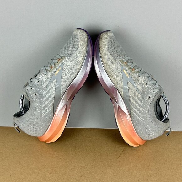 Brooks Levitate 3 Athletic Running Shoes Womens 10 Gray Purple Copper Low Top - Picture 6 of 10